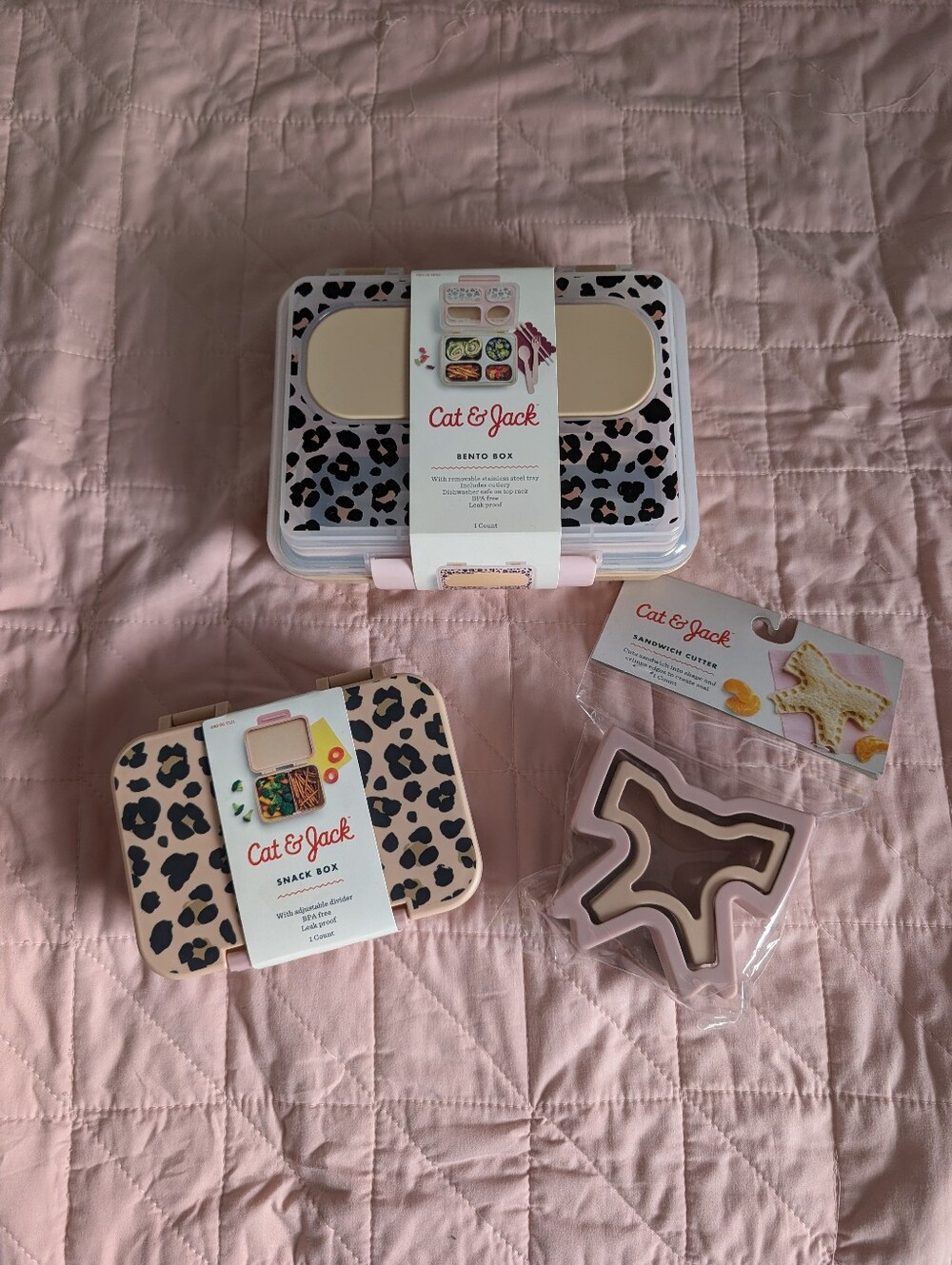 Cat & Jack Leopard Lunchbox Bundle